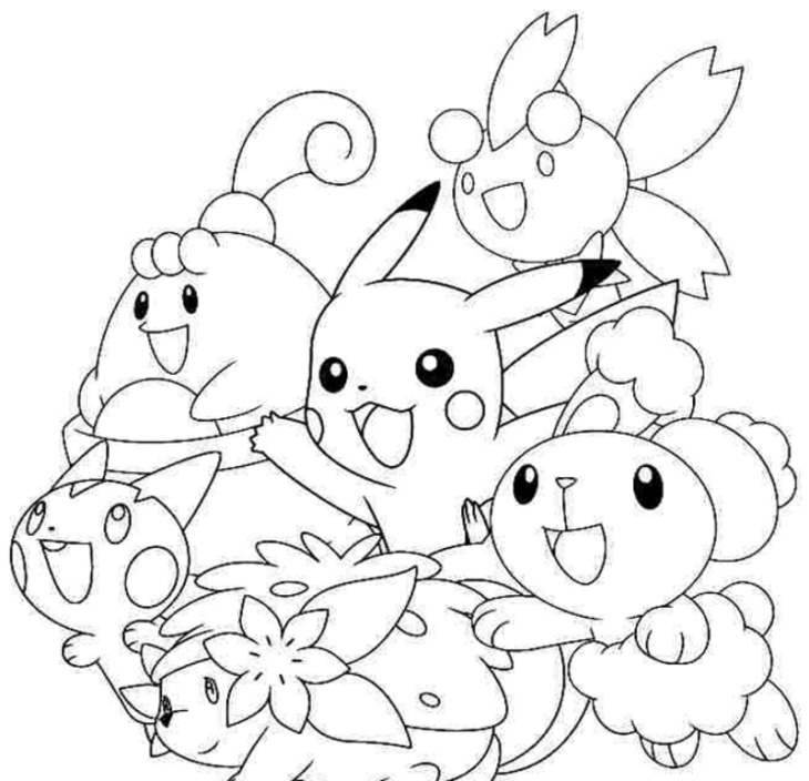 Tổng hợp 50 tranh tô màu Pokemon huyền thoại đẹp nhất cho bé yêu