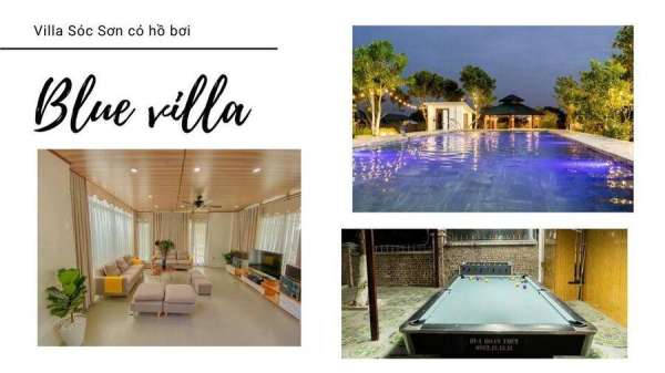 homestay, top 7 villa sóc sơn có bể bơi view đẹp cực chill