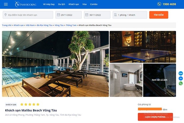 điểm đẹp, review khách sạn malibu beach vũng tàu – vẻ đẹp trẻ trung, năng động