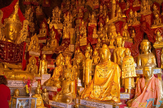 ẩm thực myanmar, du lịch myanmar, khách sạn myanmar, tour myanmar, điểm đến, chùa hang pindaya, nơi lưu giữ hơn 8000 bức tượng phật dát vàng ở myanmar