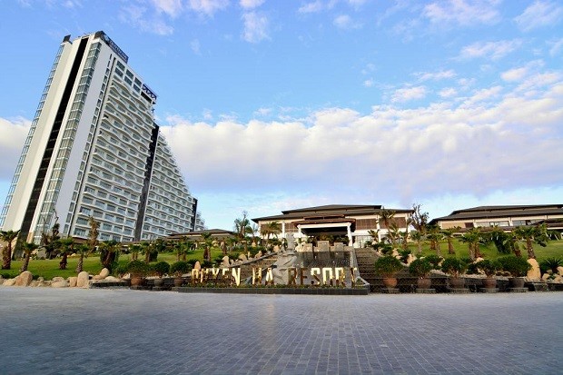 điểm đẹp, review duyen ha resort cam ranh – kiến trúc “lượn sóng” độc đáo