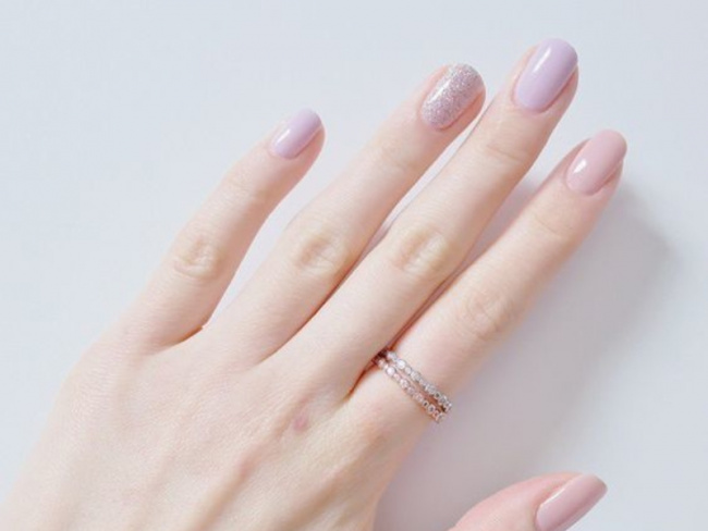 nail đẹp, top 20+ mẫu nail màu tím hút mắt, quyến rũ, hot xu hướng