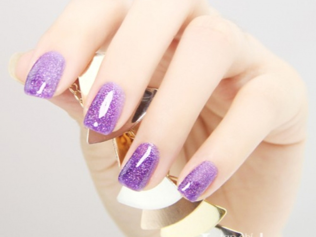 nail đẹp, top 20+ mẫu nail màu tím hút mắt, quyến rũ, hot xu hướng