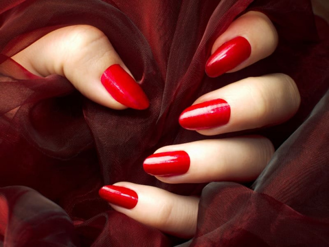 nail đẹp, tổng hợp mẫu nail màu đỏ cherry đỏ mọng cho nàng rạng rỡ