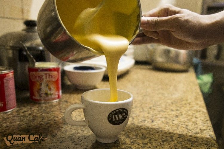 cafe giảng nguyễn hữu huân – sở hữu món cafe trứng ngon nhất hà nội