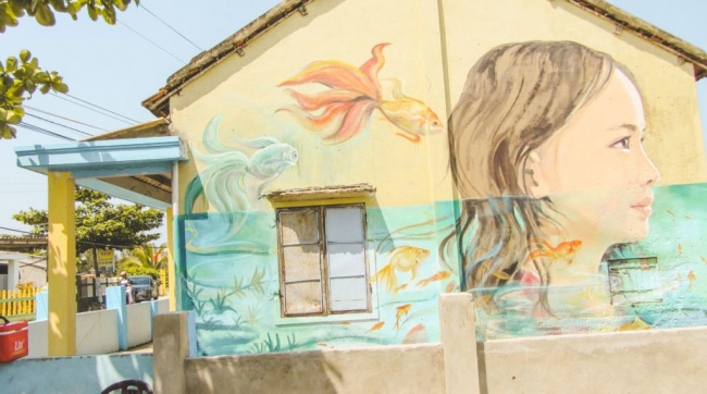 tam thanh mural village – a painted fishing village