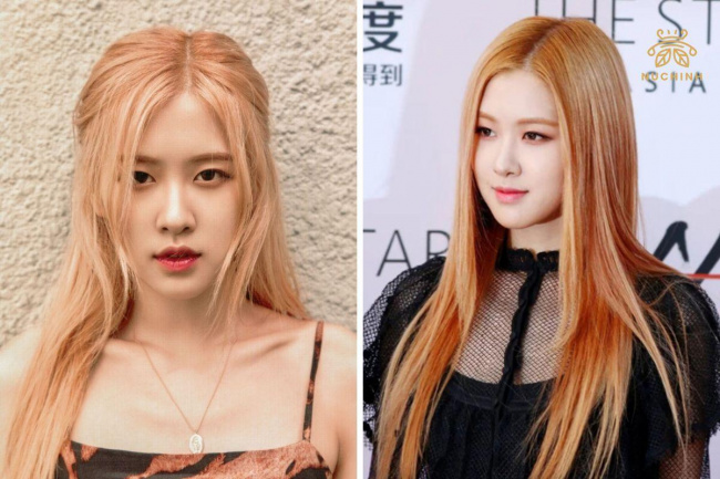 rosé tóc vàng – màu tóc thương hiệu từ những ngày đầu debut