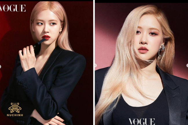 rosé tóc vàng – màu tóc thương hiệu từ những ngày đầu debut