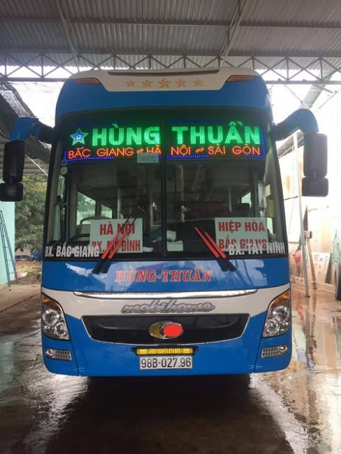 Xe khách tuyến đường Tây Ninh – Hà Nội