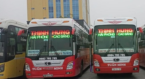 Xe khách tuyến đường Lạng Sơn – Hải Phòng