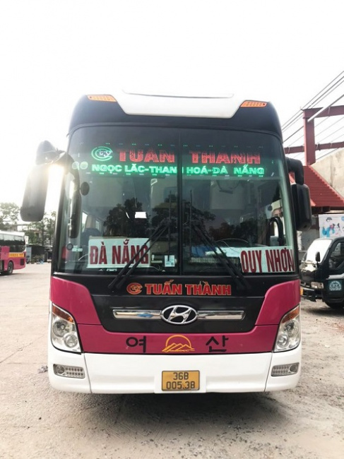 xe khách tuyến đường thanh hóa – đà nẵng