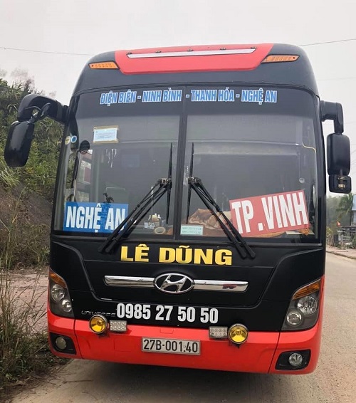Xe khách tuyến đường Điện Biên – Vinh
