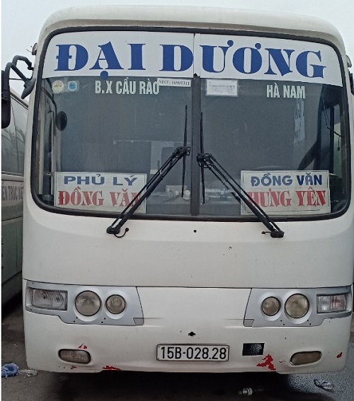 Xe khách tuyến đường Hà Nam – Hải Phòng
