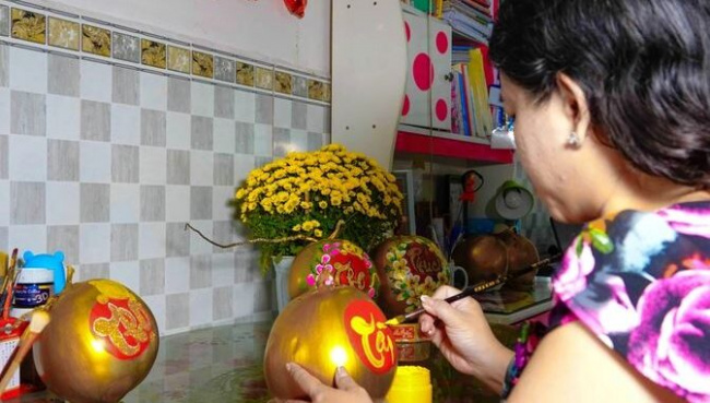 can tho, tet fruit, tay do teacher shows off her talent to “make up” for tet fruits, everyone will love them when they see them