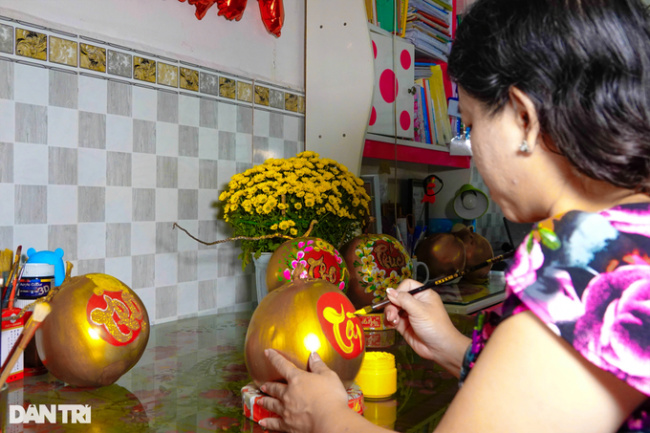 can tho, tet fruit, tay do teacher shows off her talent to “make up” for tet fruits, everyone will love them when they see them