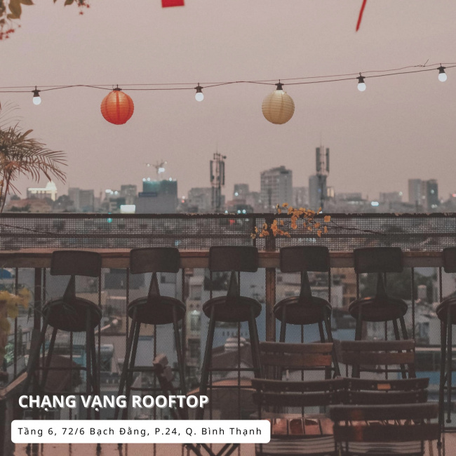 top 10 quán cafe rooftop chill nhất sài gòn