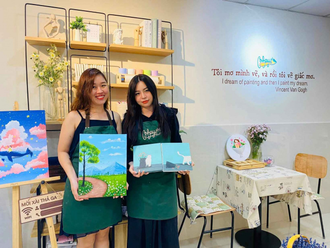 cọ bay art – workshop cho người thích đắm chìm trong “thế giới hội họa” đầy màu sắc