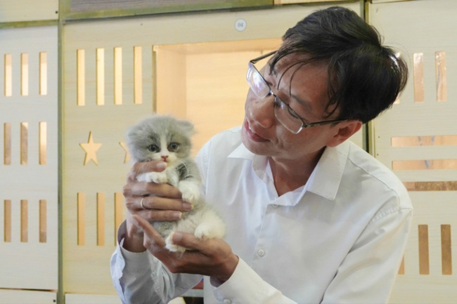an binh ward, can tho, cat coffee, lunar new year 2023, ninh kieu district, vinlove.net, the guy spent more than 200 million dongs to open a cat cafe for guests to caress