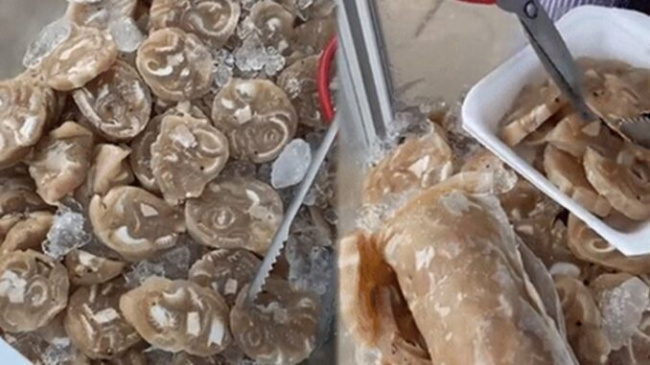 an giang, chau doc, cold spring rolls, ice cream, strange mouth, the west, strange with ice-crusted pork rolls, sold like ice cream in chau doc, an giang