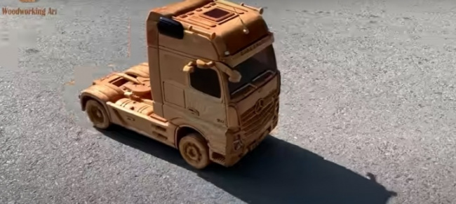 commercial vehicle, mercedes benz uk, mercedes-benz actros, pickup, subscribers, mercedes-benz actros made of fine wood by vietnamese workers