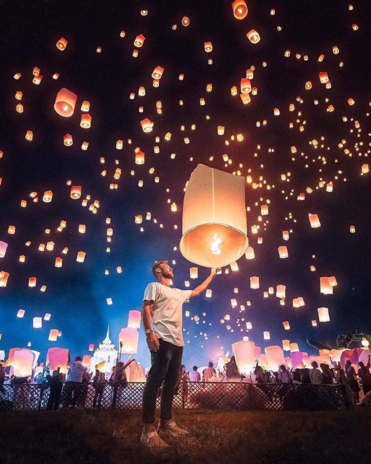 thái lan, lễ hội thả đèn trời chiang mai: địa điểm, giá vé & lưu ý