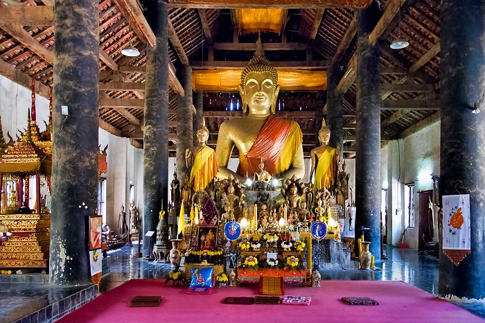 chùa wisunarat lào, khám phá, trải nghiệm, chùa wisunarat lào - ngôi chùa cổ nhất luang phabang lào