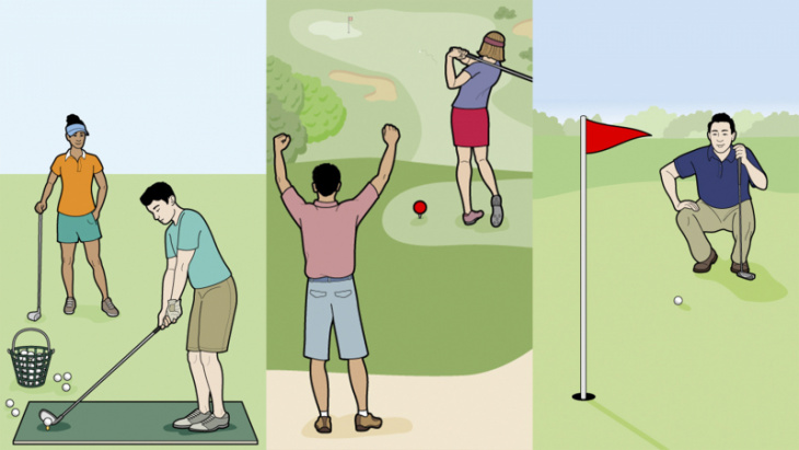 kỹ thuật golf, khắc phục nỗi sợ tâm lý trước những cú đánh khó