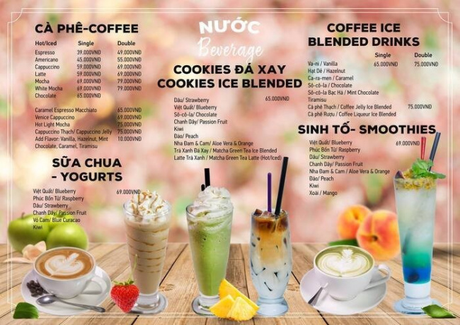 [mới] top các loại thức uống cà phê phải có trong menu