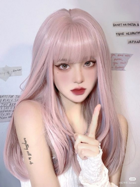 kiểu tóc, top 15 kiểu tóc màu hồng đào đẹp cho nữ hiện đại, cá tính