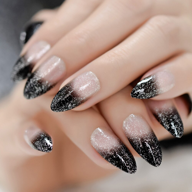 nail đẹp, những kiểu dáng nail kim tuyến đầu móng phổ biến nhất