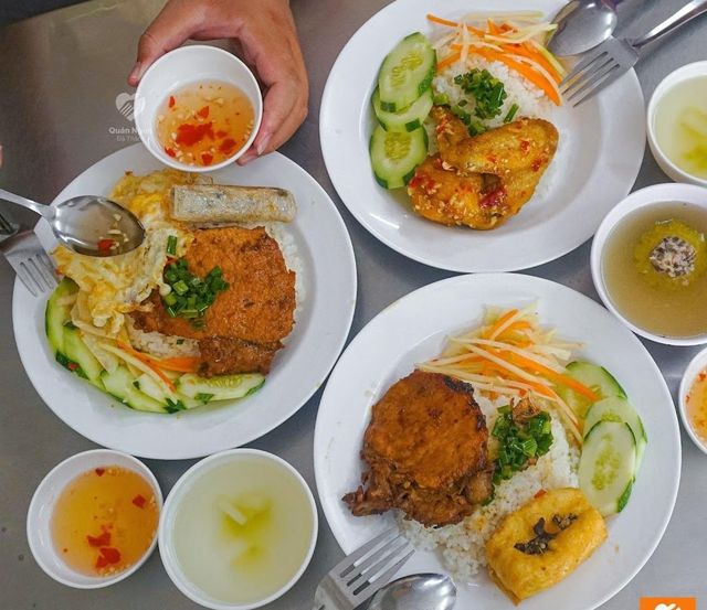 ẩm thực, top 8 quán cơm tấm ngon nhất đà nẵng