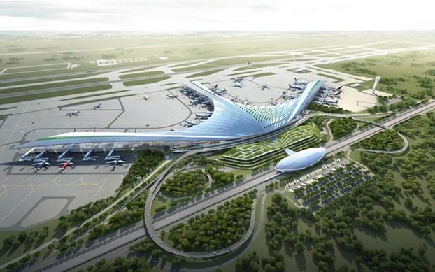 toàn cảnh mô phỏng siêu sân bay quốc tế long thành 4.664,89 triệu usd dự kiến hoạt động vào năm 2026