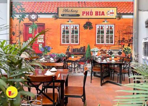 Nhà hàng phố bia Hà Nội có lẩu cua đồng ngon khu Trung Sơn