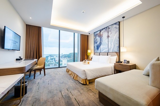 điểm đẹp, review mường thanh luxury ha long centre hotel view biển xinh đẹp