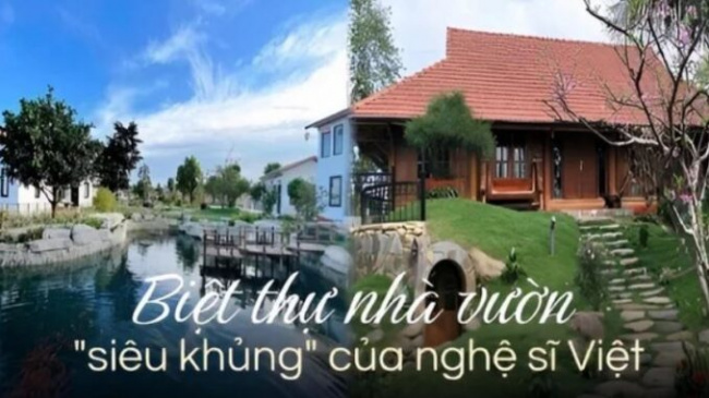 beautiful place, mc quyen linh, residential area, smart home, vietnamese artist, villa building, not a penthouse or a duplex, this is the “gut” of vietnamese artists: an area of ​​thousands of square meters, with a “4-sided” apartment of natural wood, separate from the hustle and bustle of the city.