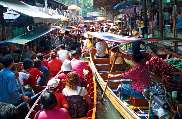 khám phá, trải nghiệm, chợ nổi bangkok năm 2023