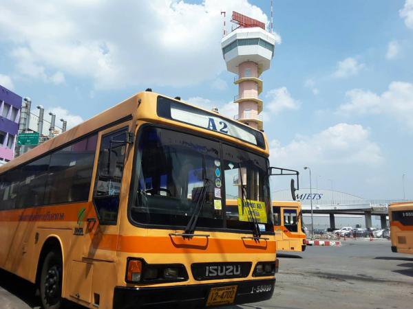 kinh nghiệm bắt xe bus từ sân bay suvarnabhumi và don muang vào bangkok