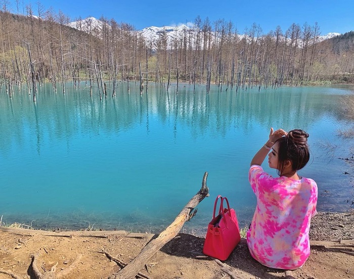 hồ xanh biei hokkaido, khám phá, trải nghiệm, 'sững sờ' trước sắc xanh đầy mê hoặc ở hồ xanh biei hokkaido nhật bản