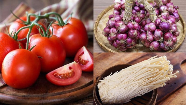 hướng dẫn cách làm canh cà chua nấm kim châm cực kì đơn giản