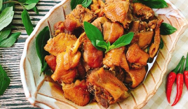 thịt gà, rau húng quế, húng quế, cách làm gà xào húng quế kiểu thái thơm ngon chuẩn vị