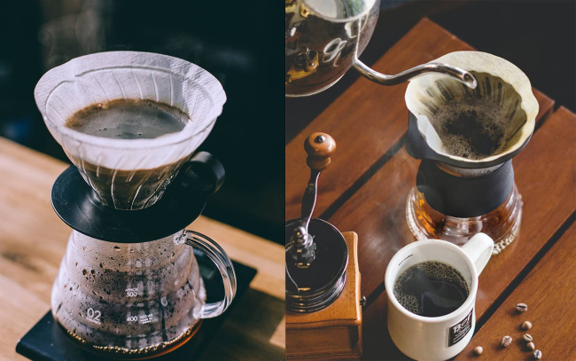 phụ kiện craft coffee, phân loại bình pha cà phê pour-over